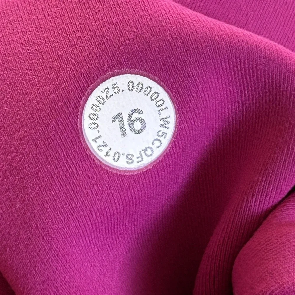 Lululemon Pants Womens 16 Pink Wunder High Rise Crop Pocket Yoga Workout‎ Lulu